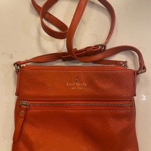 Kate Spade Orange Leather Crossbody Bag